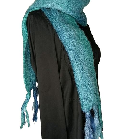St. Albans Australian Pure Mohair Pile Scarf - 63" x 9.5" - Picture 3 of 5